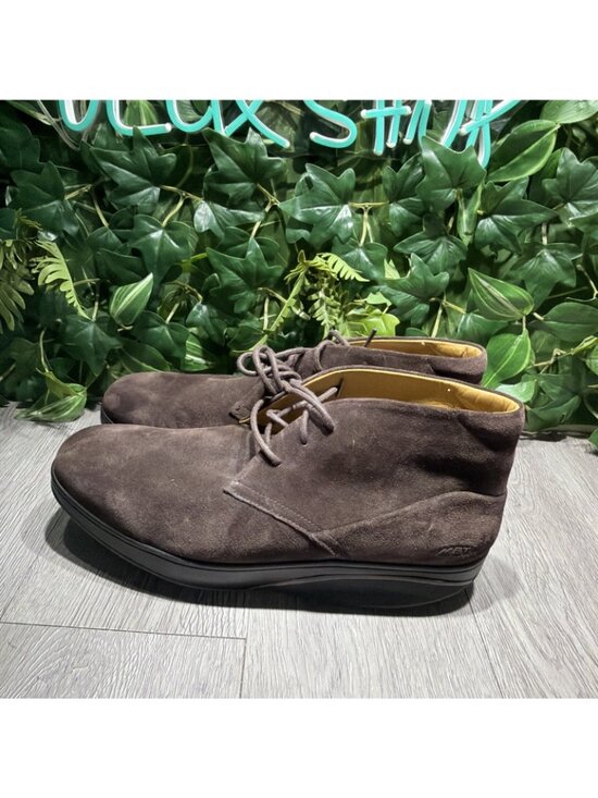 MBT Kizingo Chukka Men Suede Brown Cushioned Boots Dress Shoes Size 11-11.5